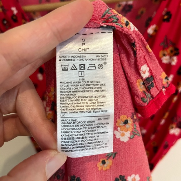 Gap floral print midi wrap dress - Picture 8 of 9